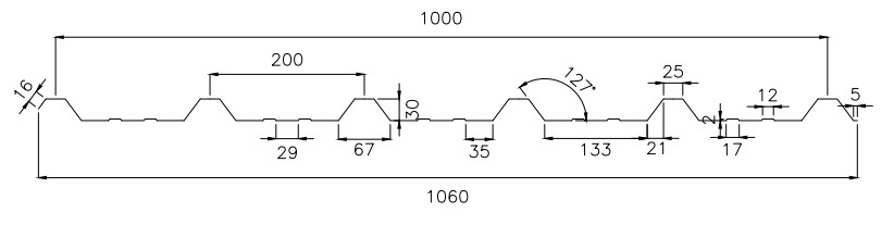 Trapezoidal Profile Roll Forming Machine