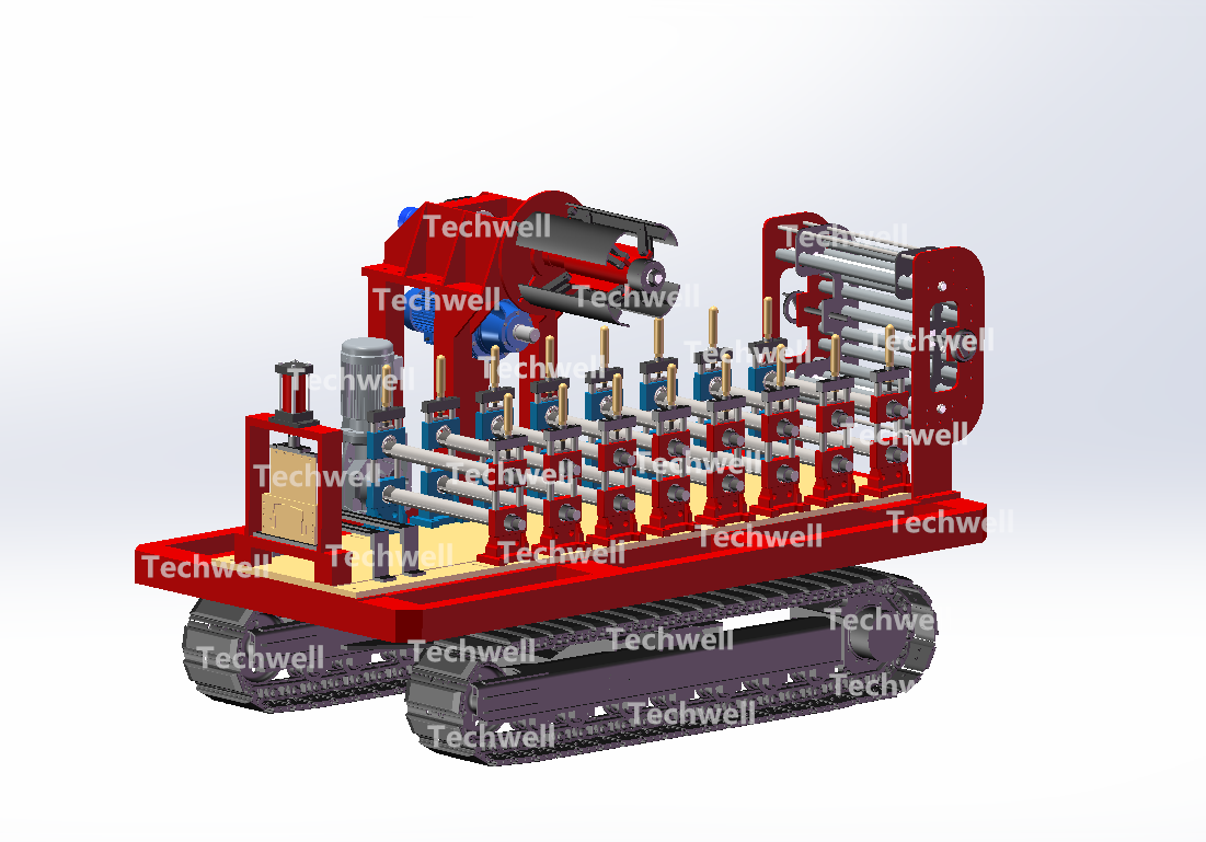 mobile growing gutter machine