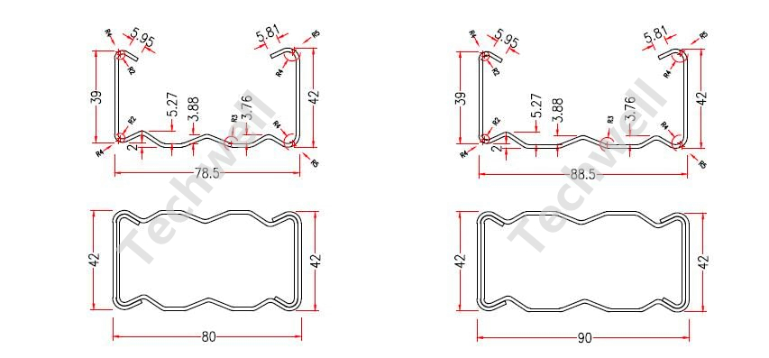 BOX BEAM PROFILE DRAWING