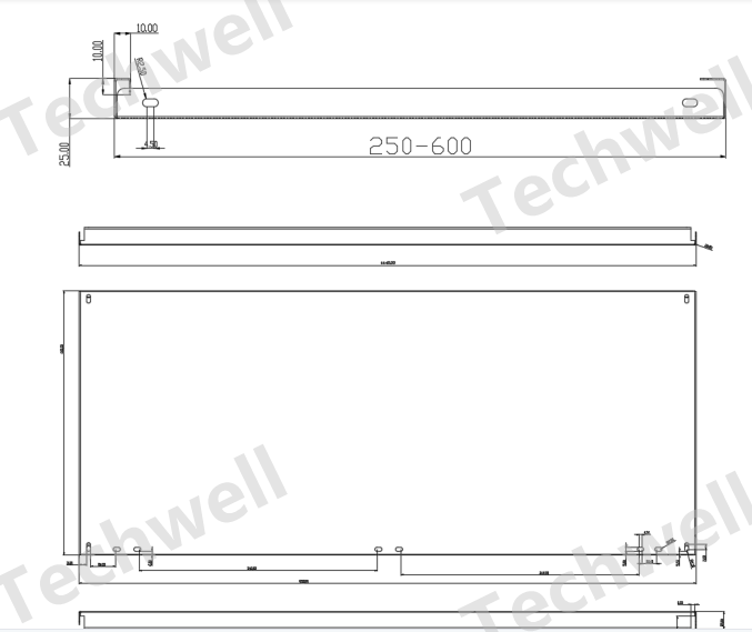 shelf panel profile drawing