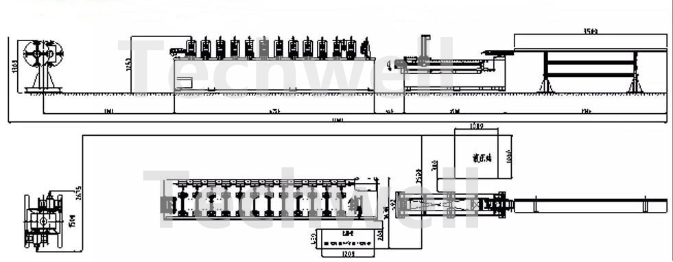 C BRACING ROLL FORMING MACHINE