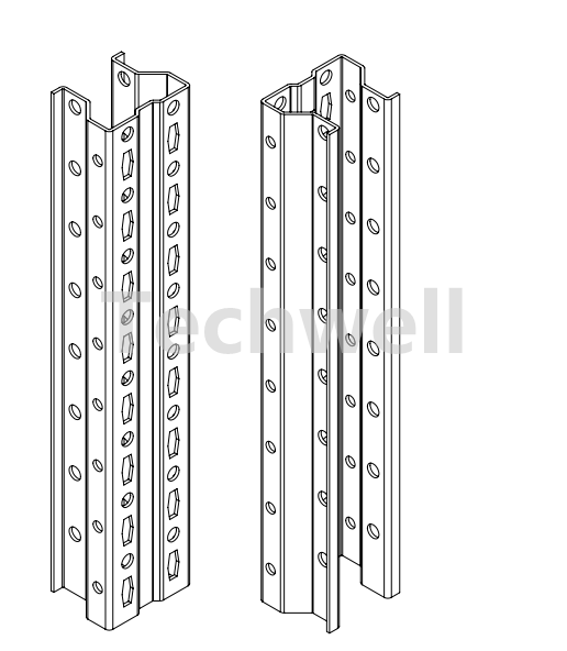 upright profile roll forming machine